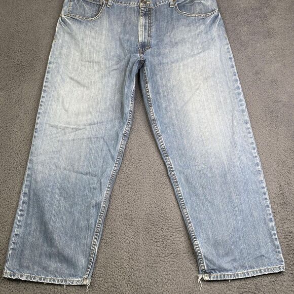 Vintage Levis SilverTab Baggy Jeans Mens 40x30 Blue Denim Distressed 90s Y2K - Picture 3 of 14